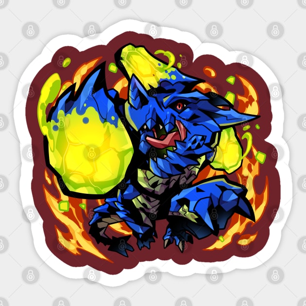 Slimy Explosion Sticker by Ashmish